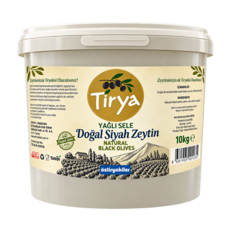 GEMLİK YAĞLI SELE SİYAH ZEYTİN 350-380 KLB./10KG